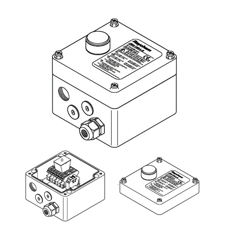 Соединительная коробка со светодиодом JBU-100-L-E (Eex e) Raychem