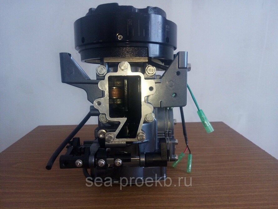 Двигатель в сборе для лодочного мотора Yamaha 9.9-15 (китайских ...
