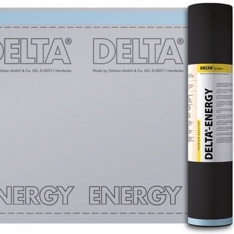Объемная мембрана Delta Dörken-Energy диффузионная с теплоотражающим покрытием из алюминия