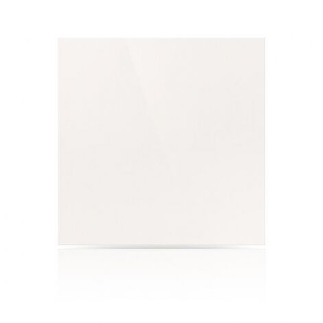 Керамогранит плитка 600х600х10 мм, Полированный, Моноколор, Цвет: Белый UF001PR Уральский Гранит