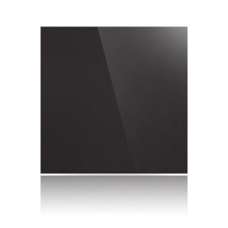 Керамогранит плитка 600х600х10 мм, Полированный, Моноколор, Цвет: Насыщенно-черный UF019PR Уральский Гранит