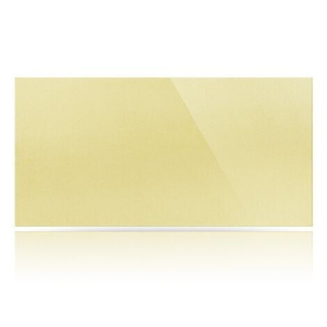 Керамогранит плитка 1200х600х11 мм, Полированный, Моноколор, Цвет: Светло-желтый UF035РR Уральский Гранит