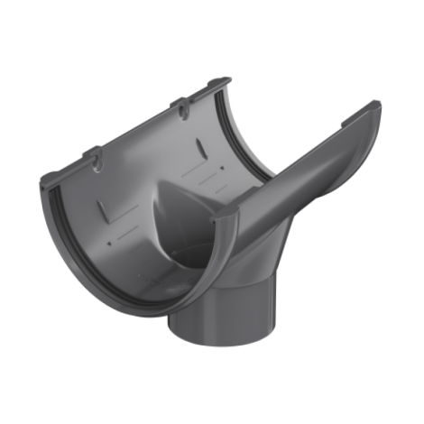 Воронка желоба, Ø125 мм, Технониколь, цвет: Серый
