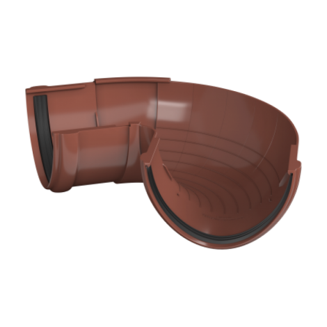 Угол желоба регулируемый, Ø125 мм, Технониколь, цвет: Красный