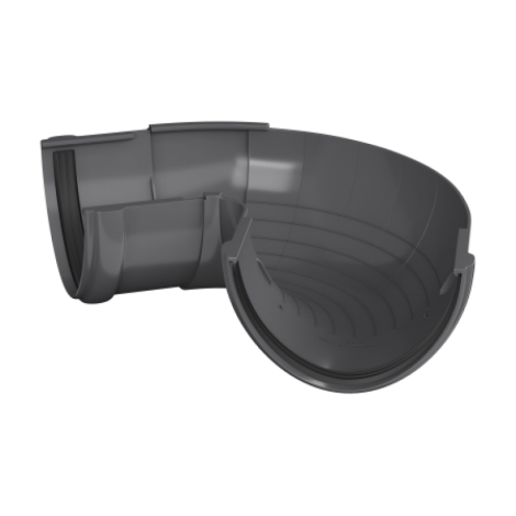 Угол желоба регулируемый, Ø125 мм, Технониколь, цвет: Серый