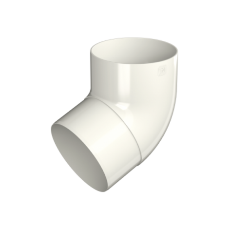 Колено трубы 67˚, Макси, Ø100 мм, Технониколь, цвет: Белый