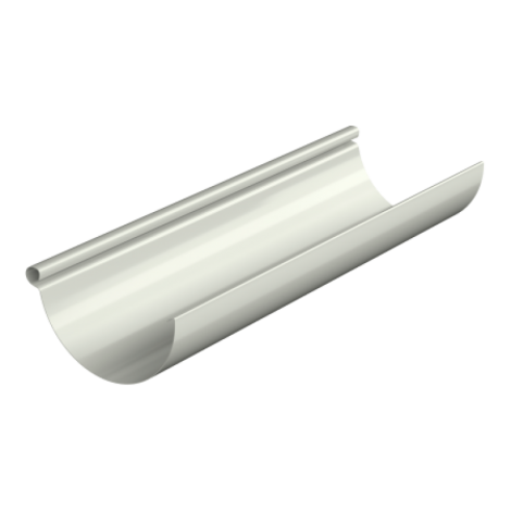 Желоб водосточный, Технониколь, Ø125 мм, L=3000 мм, Puretan, цвет: Белый