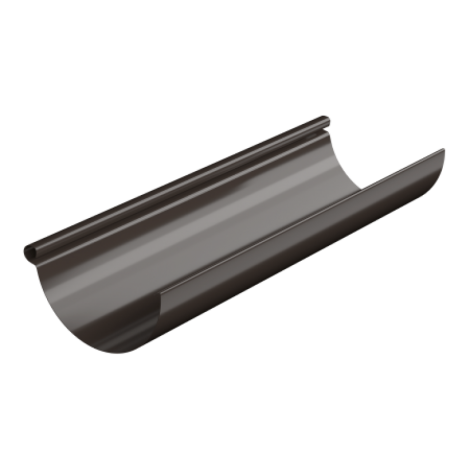 Желоб водосточный, Технониколь, Ø125 мм, L=3000 мм, Puretan, цвет: Темно-коричневый ТЕХНОНИКОЛ