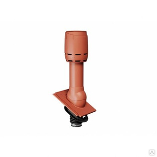 Дефлектор канализационного стояка для плоской черепицы Braas Ø 110/800 мм, цвет: красный 