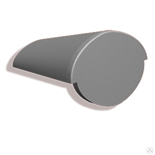 Цементно-песчаная черепица начальная коньковая Kriastak Lite цвет: Неокрашенный серый 