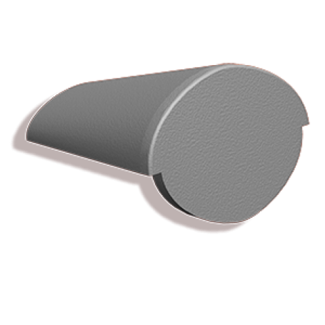 Цементно-песчаная черепица начальная коньковая Kriastak Lite цвет: Неокрашенный серый