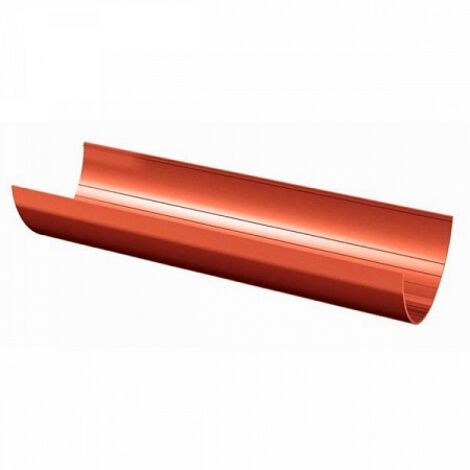 Желоб водосточный, Ø125 мм, Verat, L=3000 мм, цвет: Красный