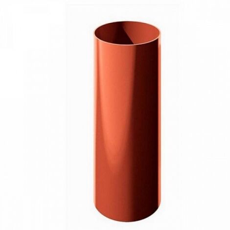 Труба водосточная, Ø125 мм, Verat, L=3000 мм, цвет: Красный