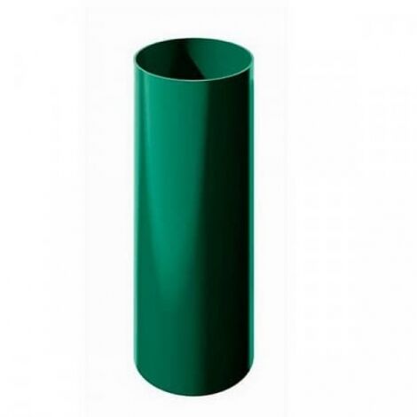 Труба водосточная, Ø125 мм, Verat, L=1000 мм, цвет: Зеленый