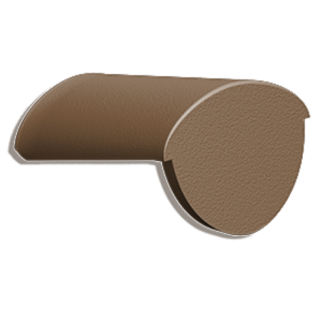 Цементно-песчаная черепица конечная коньковая Kriastak Lite, цвет: неокрашенный коричневый
