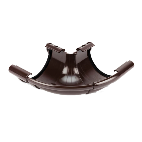 Угол желоба регулируемый 90°-150°, Ø152 (130) /100 мм, Galeco, цвет: Темно-коричневый