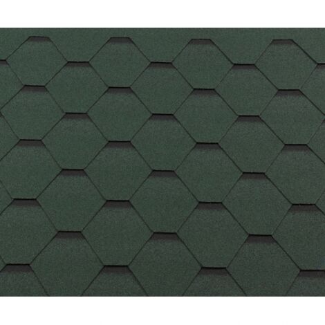 Гибкая черепица Roofshield Premium - Стандарт, цвет: Зеленый с оттенением