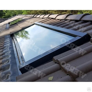 WERSO глухое однокамерное мансардное окно с Triplex 66x118 см, Сосна 