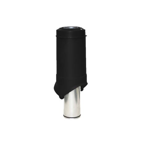 Выход вентиляции Krovent Pipe-VT 125is цвет: черный вентиляция кровли