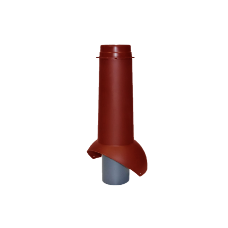 Выход канализации изолированный Krovent Pipe-VT 110is цвет: красный вентиляция кровли