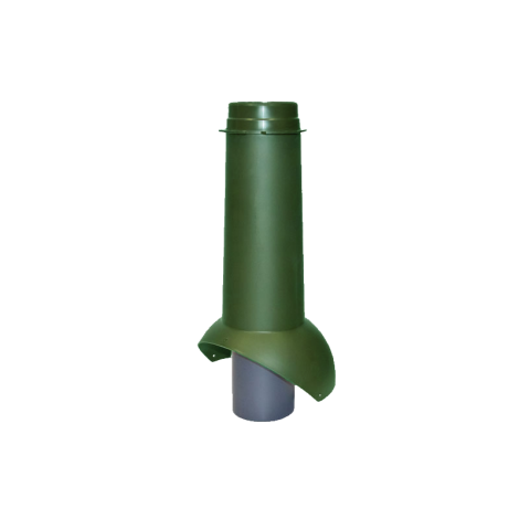 Выход канализации изолированный Krovent Pipe-VT 110is цвет: зеленый вентиляция кровли