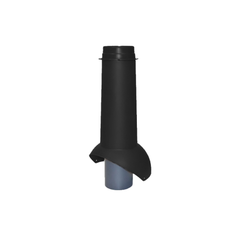 Выход канализации изолированный Krovent Pipe-VT 110is цвет: черный вентиляция кровли