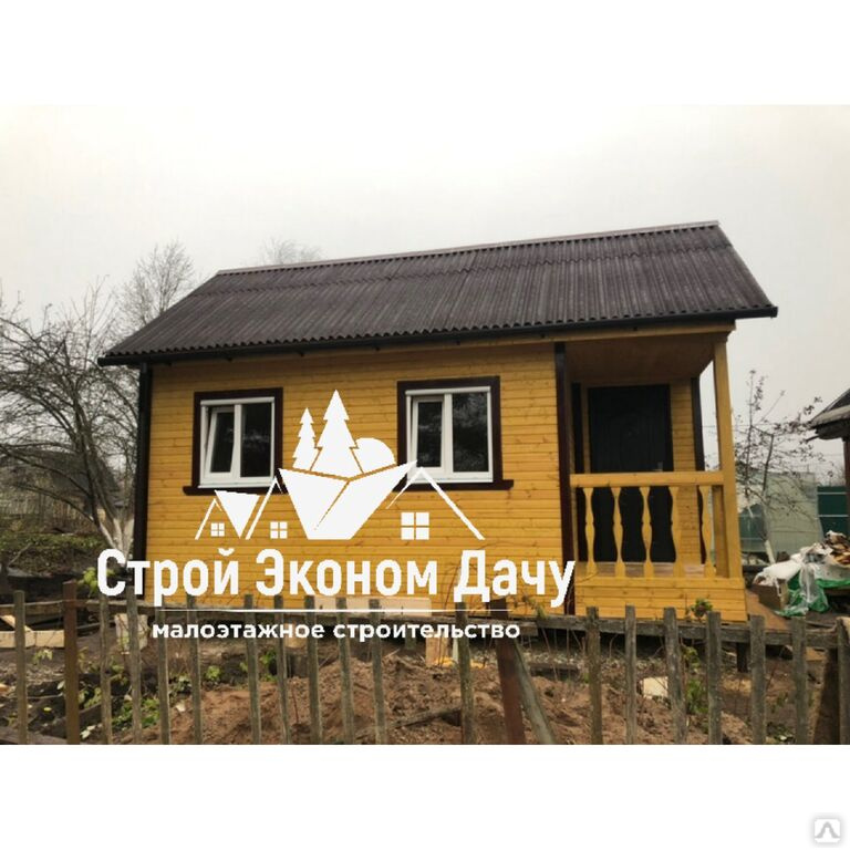 Садовый дом 4 х 6 с внутренней террасй 1 х 2, цена в Красноярске от .