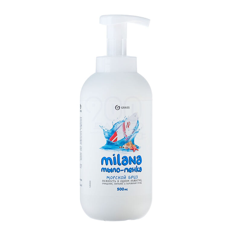 Мыло-пенка "Milana" морской бриз (флакон 500 мл) GRASS