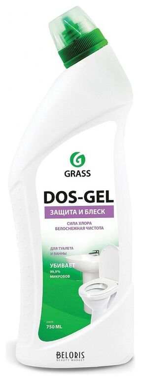 Дезинфицирующий чистящий гель DOS GEL, 0,75 л GRASS