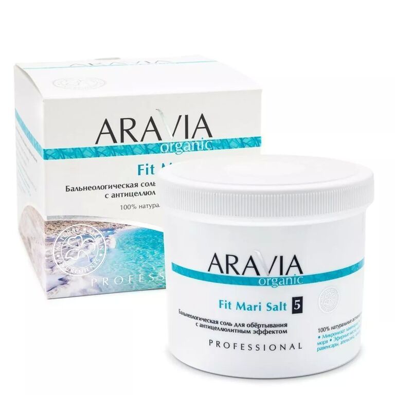 ARAVIA Organic Бальнеологическая соль для обёртывания 730 г Fit Mari Salt