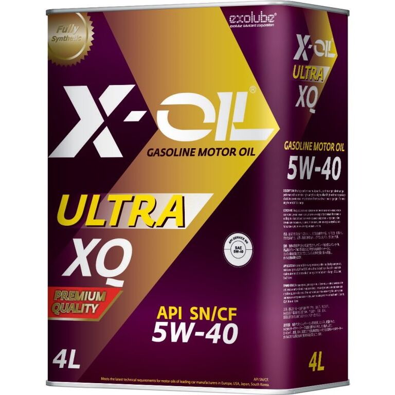 Моторное масло X-OIL Ultra XQ 5w40 SN/CF, 200л/1л