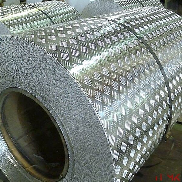 Рулон алюминиевый рифлёный 1,85х1500 мм АМГ2Н2 ТУ 1-2-665-2015 квинтет