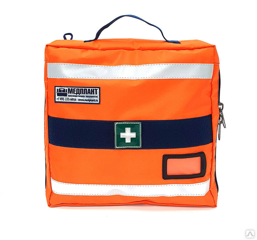 Набор первой помощи НПП (баз) исполнение 2, в сумке «Волонтер-3», цвет оранжевый