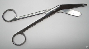Ножницы медицинские для разрезания повязок по Листеру (размер 18 см) 