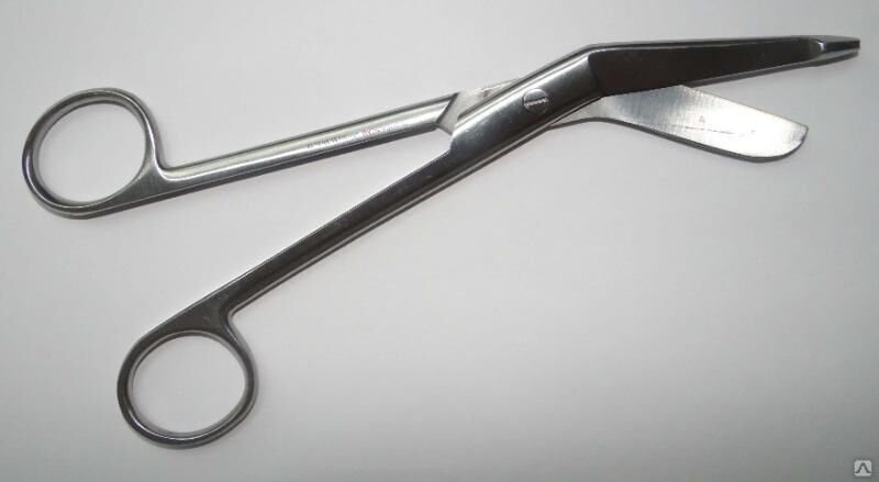 Ножницы медицинские для разрезания повязок по Листеру (размер 18 см)