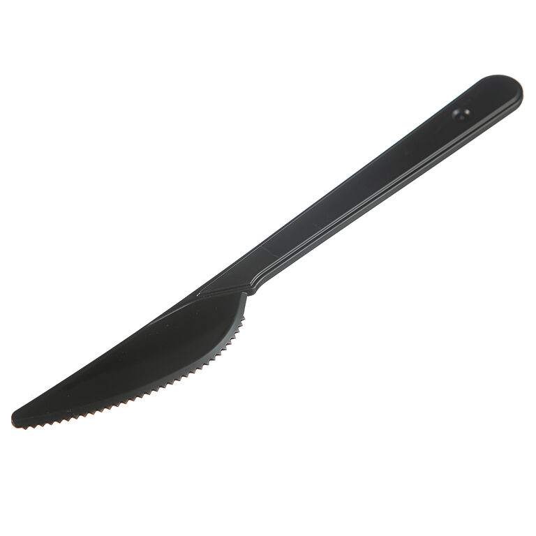 Нож одноразовый пластиковый 180 мм черный