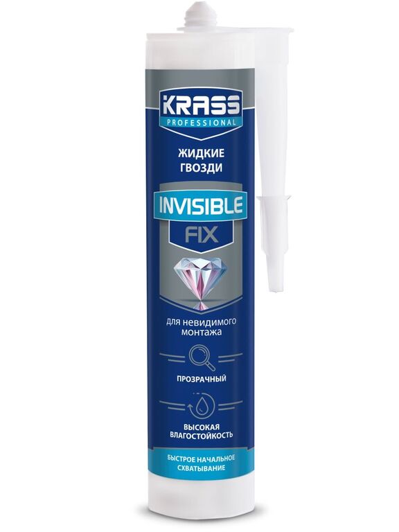 Жидкие гвозди Krass Invisible fix для невидимого монтажа
