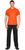 Рубашка-поло оранжевая короткие рукава с манжетом, пл.180 г/м2 #1
