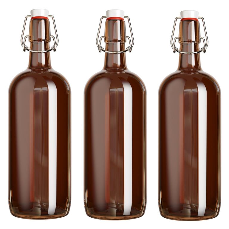 Бутылка "Бугельная" 1,0 литр коричневая