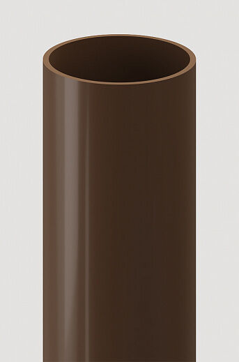 Труба водосточная 1 м Döcke STANDARD, цвет Светло-коричневый