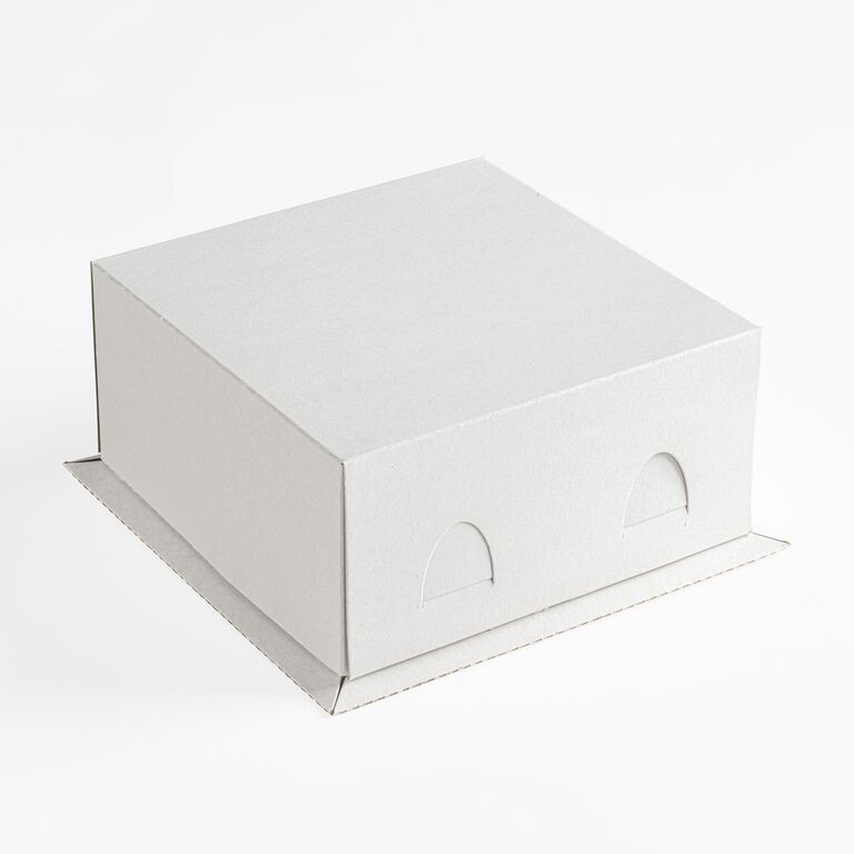 Коробка для торта 210х210х100 мм белая