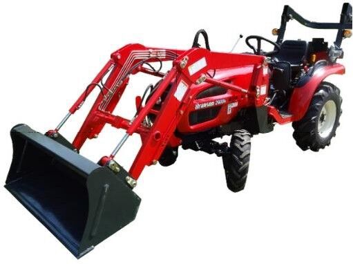 Фронтальный погрузчик Branson Tractors 2500 модель: BL00SL, соединение: 4 пальца, тип подъема: горизонтальный, высота подъема: 2161 мм, усилие отрыва: 450 кг, г/п на максимальной высоте: 270 кг 1