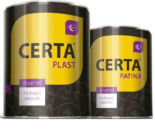 Грунт-эмаль CERTA-PLAST 3в1 по ржавчине с молотковым эффектом бронза 0,8 кг