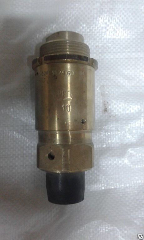 Клапан предохранительный штуцерный, угловой, Ду-20, Ру-1…2, латунь, ч.524-03.013