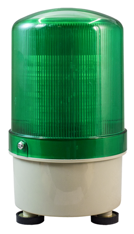 Лампа сигнальная ЛС-1101С (N-1101J) (Зеленая с сиреной ~220В)