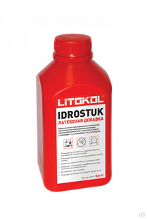 Латексная добавка для цементных затирочных смесей LITOKOL IDROSTUK (0,6 кг.)
