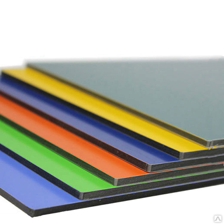 Алюкобонд рекламный 1,5*4,0м Bildex 3 мм толщина алюминия 0,3 мм (Г4), цвет: в ассортименте
