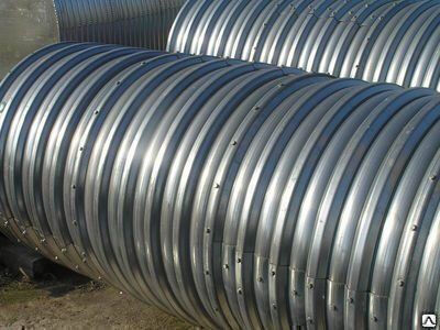 Гофрированные спиральновитые металлические трубы диаметр 1400, 3,5 мм