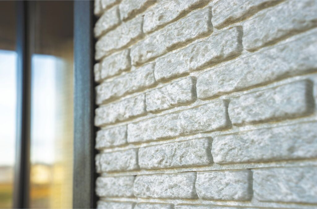 Фасадные панели Ю-пласт Stone House Кварцит, цвет Светло-Серый