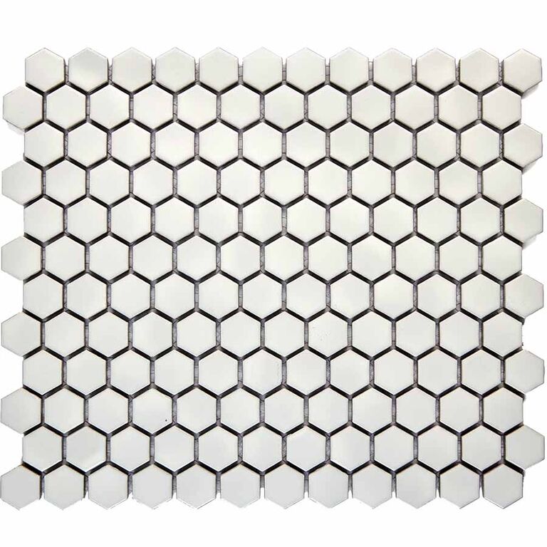 Мозаика PIX608 Pixmosaic белая матовая керамогранитная
